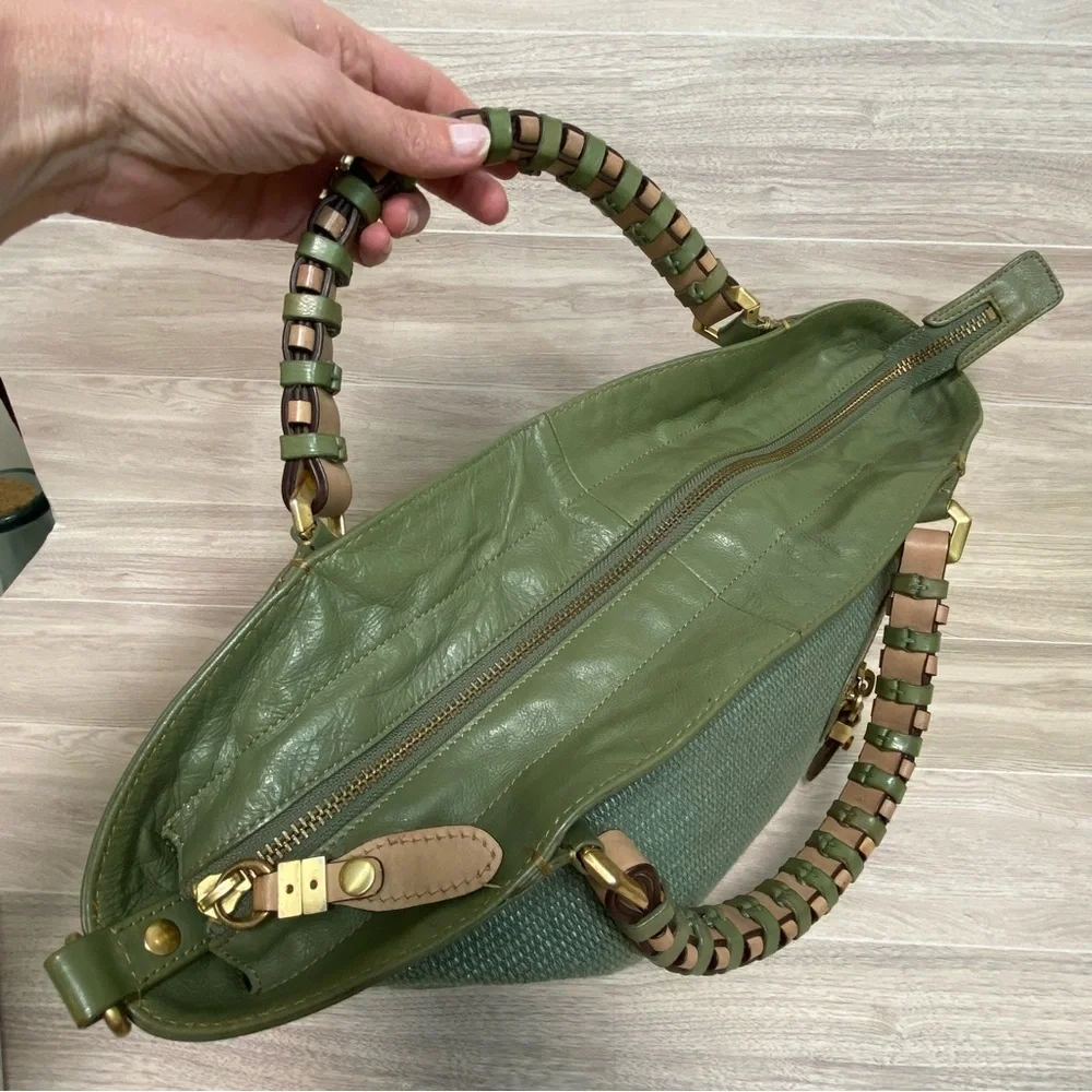 ORYANY / Fabric & Leather Boho Hobo Purse
